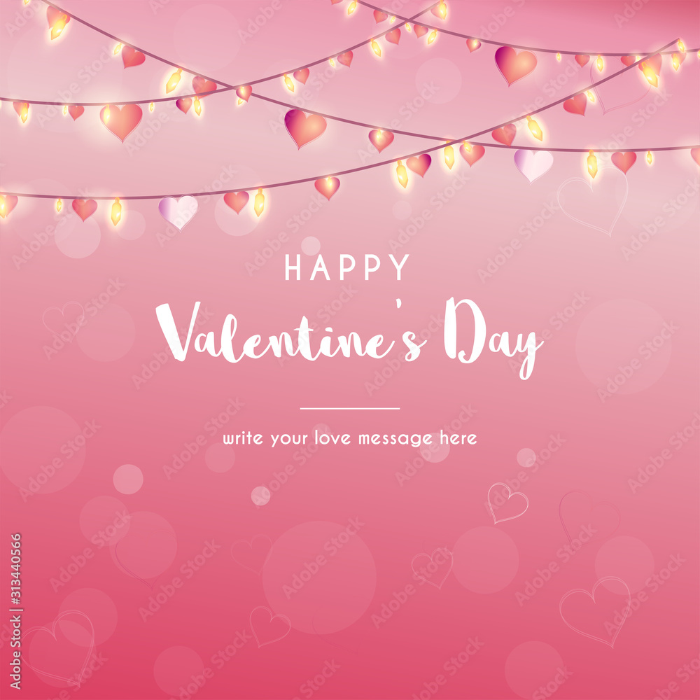 Valentine's Day Background concept design suitable for advertisement, banner, and gift card