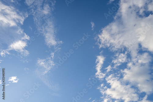 tiny cloud blue sky for background.