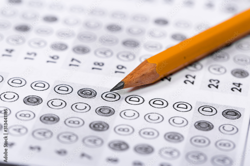 Fill in the answer sheet in the exam with a pencil Fill in the answer sheet in the exam with a pencil