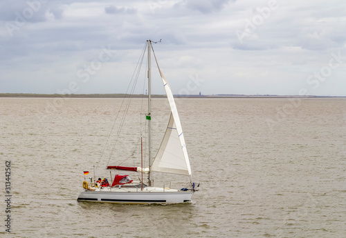 sailing boat in the North Sea