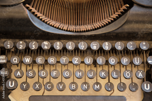 old typewriter keyboard photo