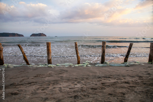 Beautiful sunset in Samara Beach  Costa Rica