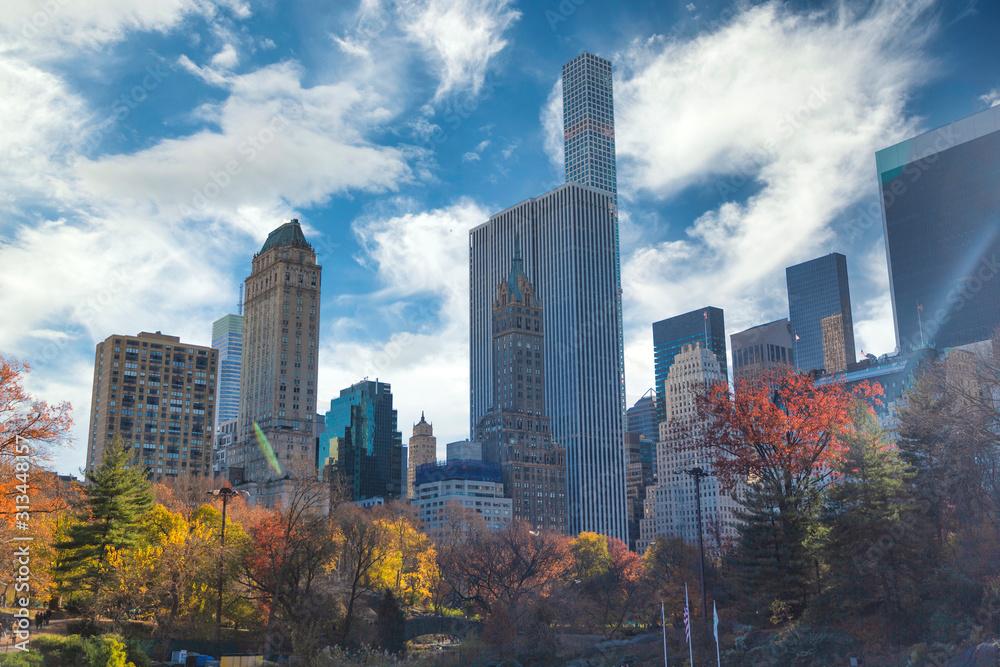 Obraz premium New York City Manhattan Skyline, U.S.A.