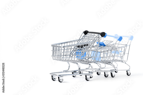 Shopping cart trolley basket .Conception Festive Sale Discount