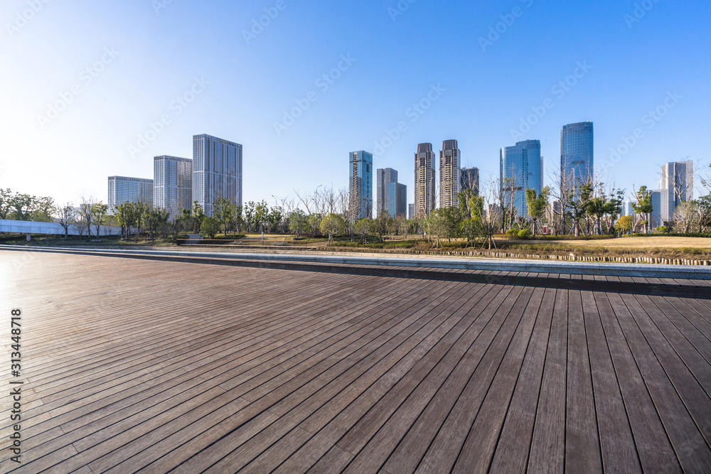 Naklejka premium city skyline