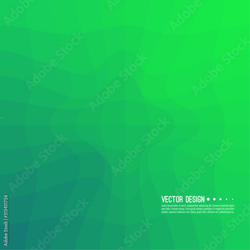 Distorted wave colorful texture. Abstract dynamical rippled surface. Vector stripe deformation background. Transition and gradation of color.