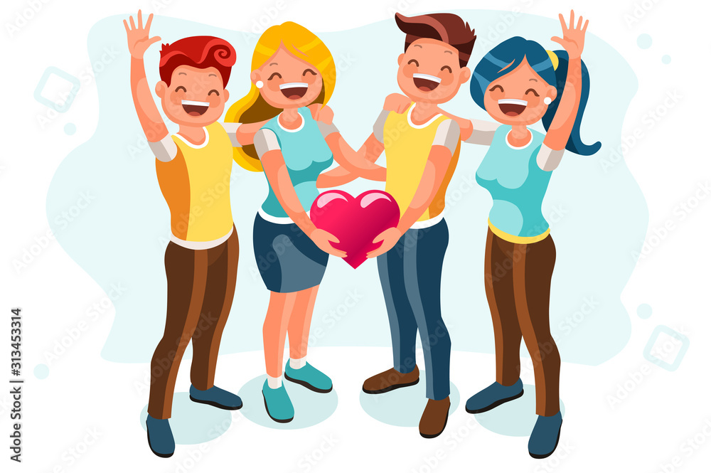 Tender man on dating have romance with his wife, together in joy holding emotions for togetherness. Husband in loving time, relaxed male romantic cartoon. Fall in love concept flat vector illustration Stock Tender man on dating have romance with his wife, together in joy holding emotions for togetherness. Husband in loving time, relaxed male romantic cartoon. Fall in love concept flat vector illustration Stock