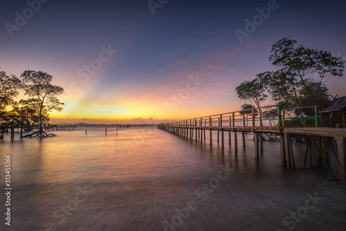 Wonderful Sunset at Batam Bintan Beach Indonesia © Nurwijaya