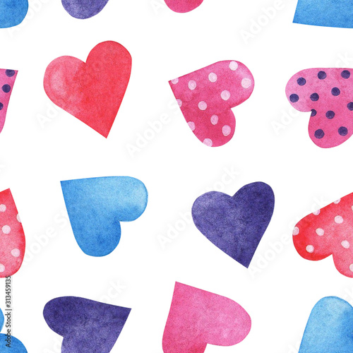 pattern of hearts for Valentine's day