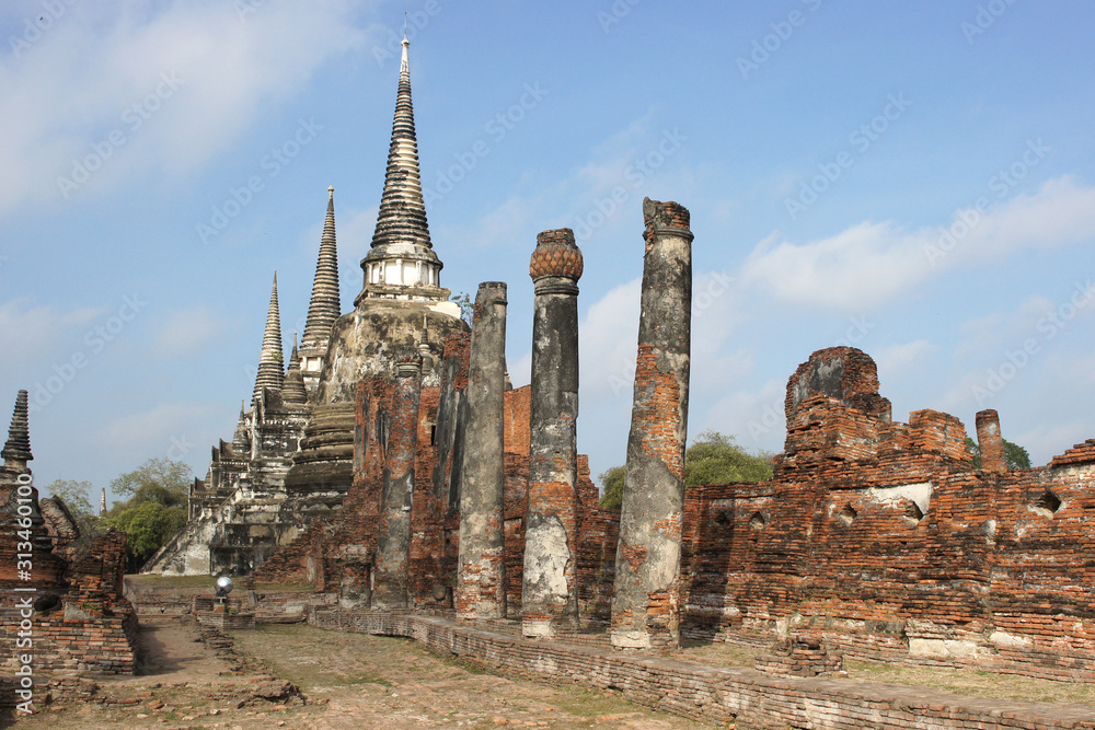 Obraz premium Wat Phra Si Sanphet, Ayutthaya, Thailand