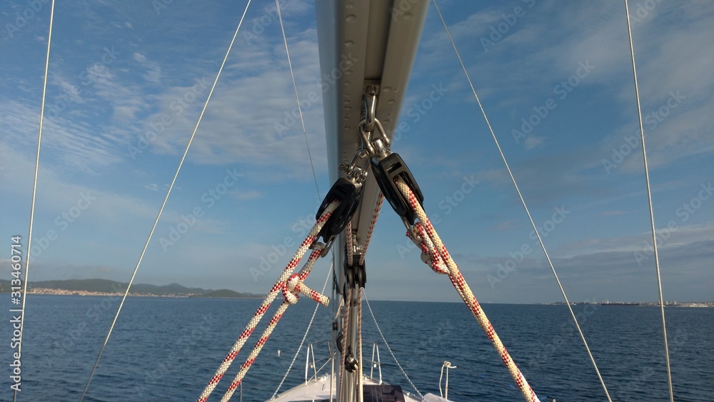 sailing ship on the sea sailing ship on the sea