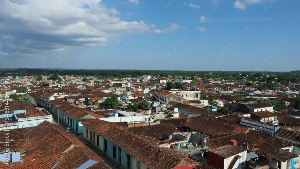 Old Town, elevated view, Sancti Spiritus, Sancti Spiritus Province, Cuba Old Town, elevated view, Sancti Spiritus, Sancti Spiritus Province, Cuba