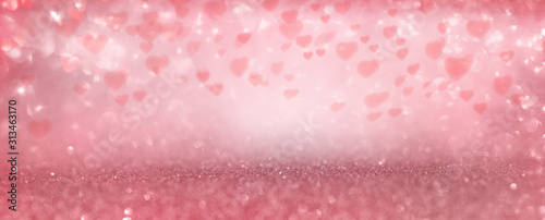 Pink valentines day background