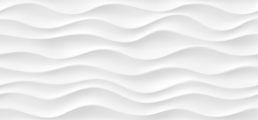 Fototapete Schwarz-weiße geometrische Muster Weisse Wellen Textur Modernes Muster  © Rodin Anton