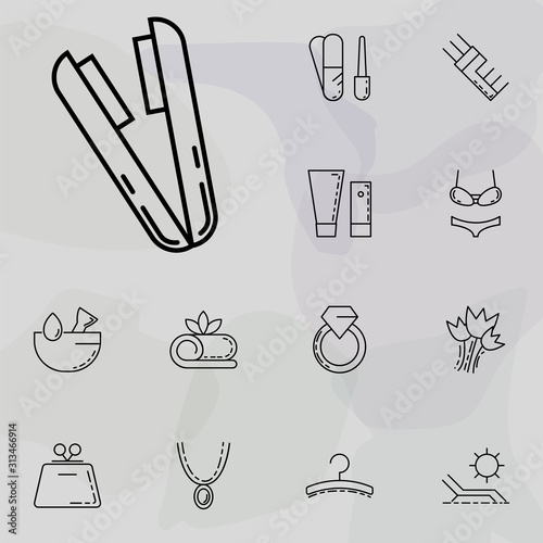hair curlers icon. beauty, make up, cosmetics icons universal set for web and mobile