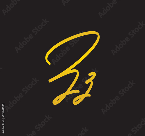 Cursive Letter Gold Alphabet Handwritten Signature Calligraphy