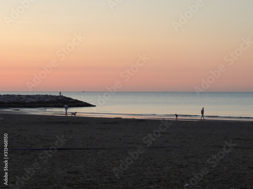 sunset on beach