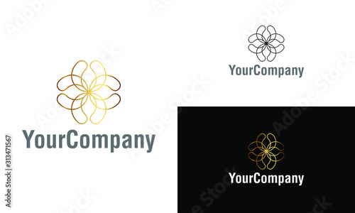 Creative abstract shape and floral logo icon design template elements. Creative ornament logo design template. Vector logo template for company.