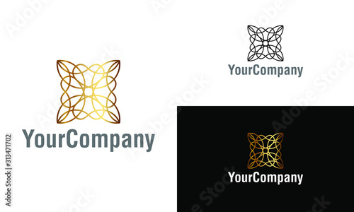 Creative abstract shape and floral logo icon design template elements. Creative ornament logo design template. Vector logo template for company.