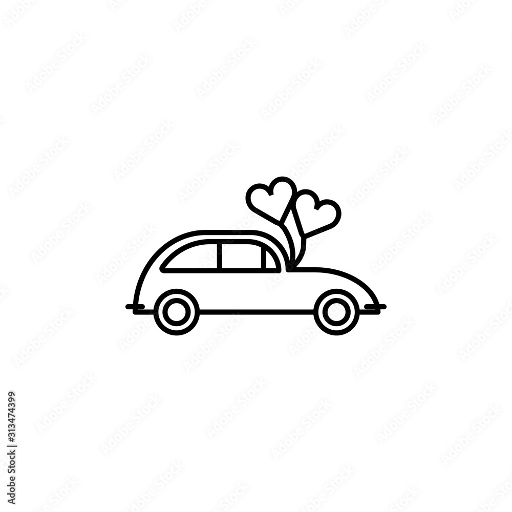 machine line icon. Elements of valentines day illustration icons. Signs, symbols can be used for web, logo, mobile app, UI, UX