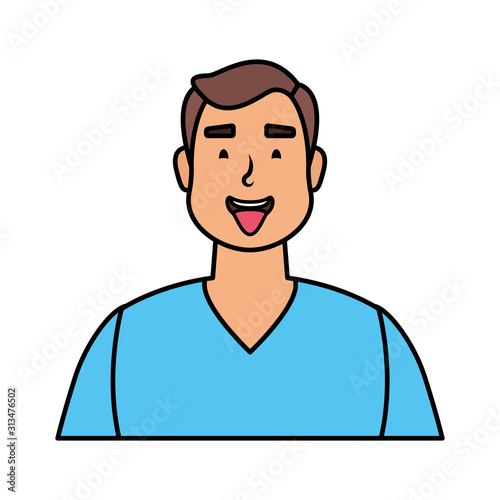 young man avatar character icon