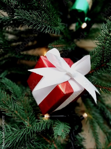 christmas decoration on tree