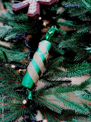 christmas decoration on tree