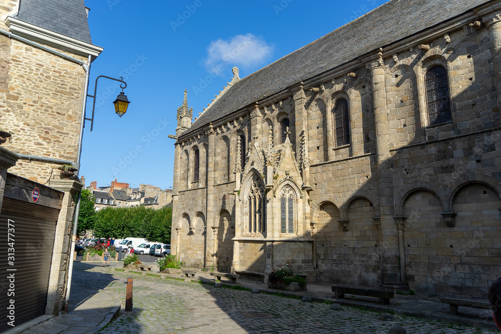 Dinan historic town in France Bretagne