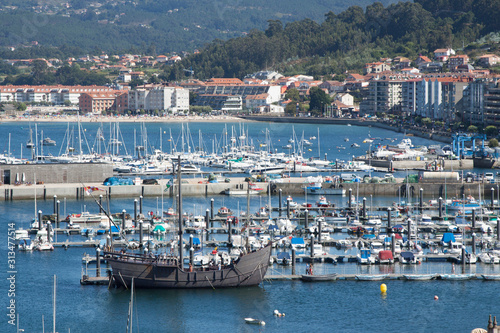 Port in Baiona, Galicia; Spain. Image.