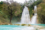 Amazing waterfall in the middle of san luis potosi, Mexico