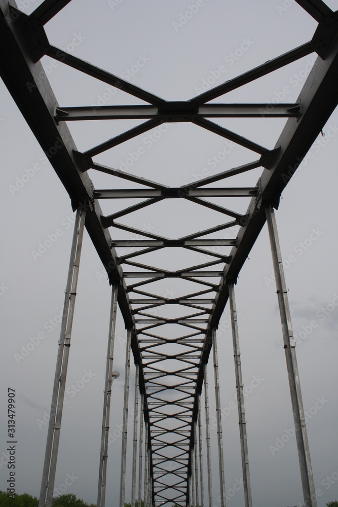city bridge on the river Sozh city bridge on the river Sozh