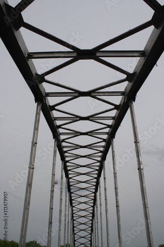 city bridge on the river Sozh