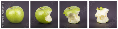 Grüner Spfel, Phasen des aufessens