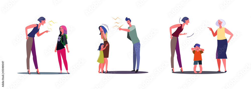 Set of family conflicts Set of family conflicts