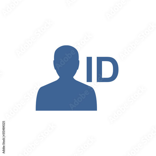 Id icon vector. Identity tag vector illustration symbol. Driver licence logo.