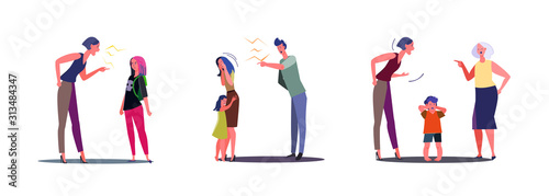 Set of family conflicts