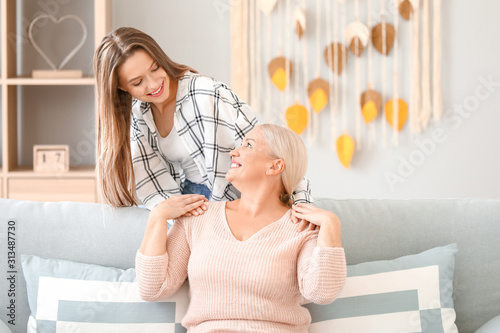 Mature woman and her adult ...