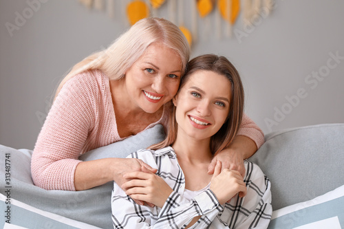 Mature woman and her adult ...