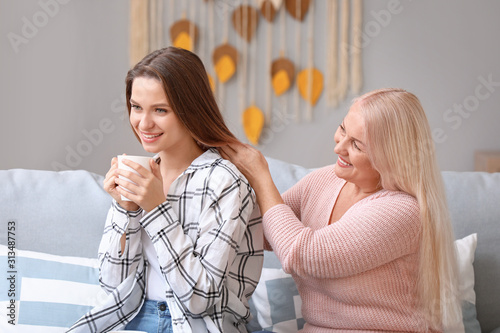 Mature woman and her adult ...