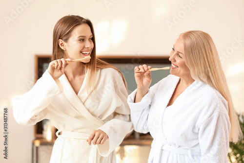 Mature woman and her adult ...