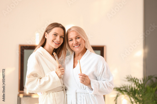 Mature woman and her adult ...