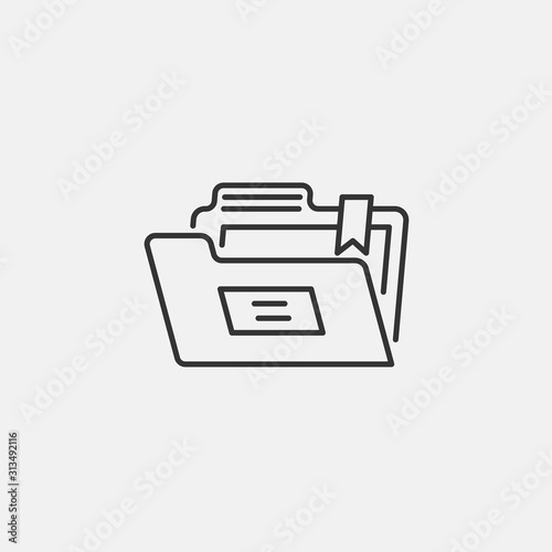 book mark folder icon vector illustration symbol