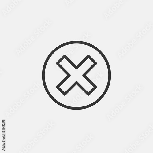cancel icon vector illustration symbol
