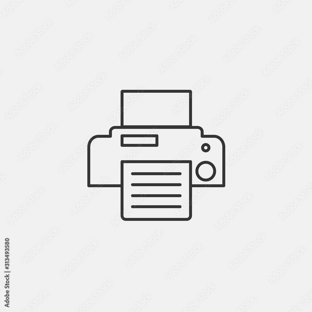 printer icon vector illustration symbol printer icon vector illustration symbol
