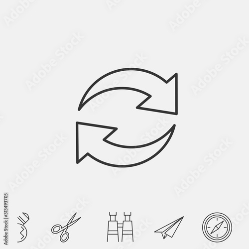 refresh icon vector illustration symbol