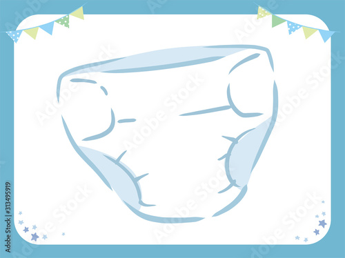 Diaper for newborn baby.