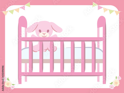 Baby crib for newborn baby.