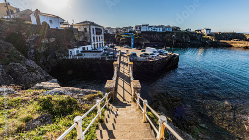 view of tapia de casariego spain photo