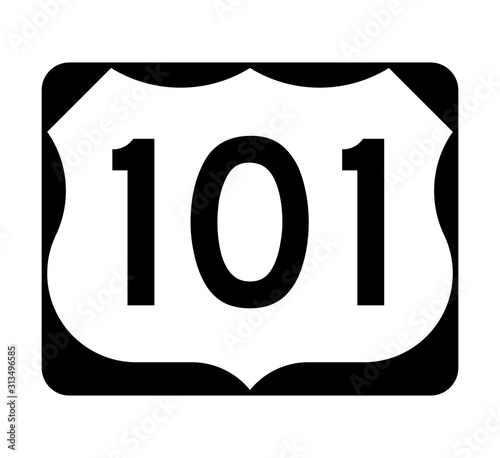 US route 101 sign photo