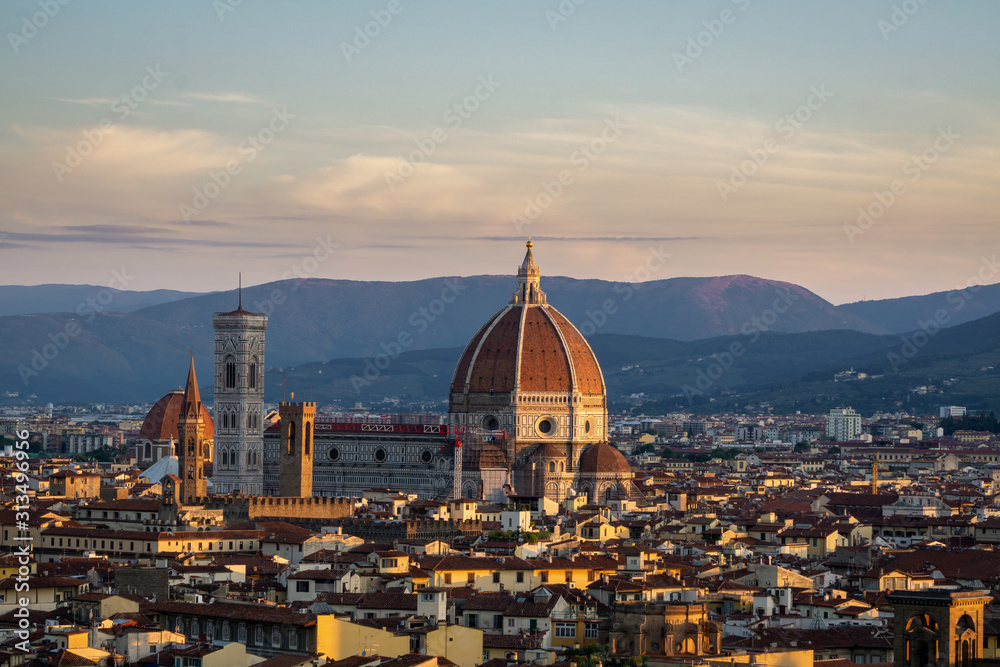 Florence Cathedral At Sunrise